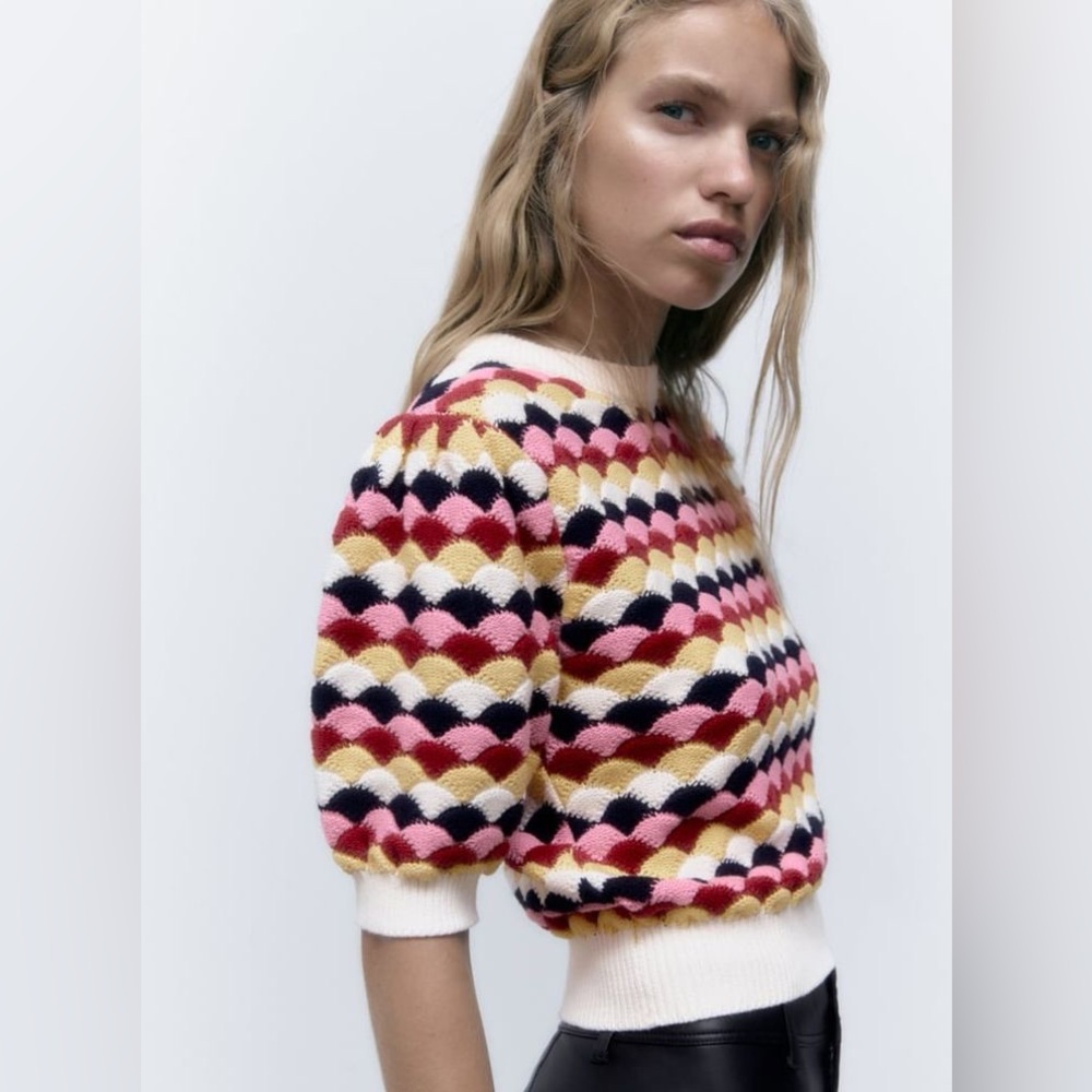 Zara Textured Knit Sweater